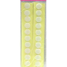 꾸미기재료 원형찍찍이 15mm 흰색 만들기놀이 미술재료