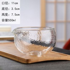 高檔可微波錘紋玻璃碗 幹泡碗 抹茶碗, 商品主圖, 1個