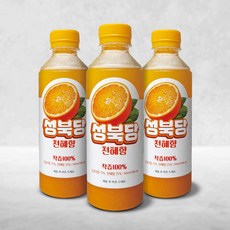 성북당 제주프리미엄감귤 천혜향 100% 착즙주스, 340ml, 3개