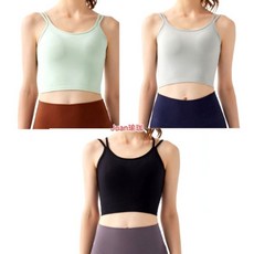 裸感軟糯細肩後交叉瑜伽背心 健身柔軟背心 裸感舒適 細肩美背 瑜珈健身