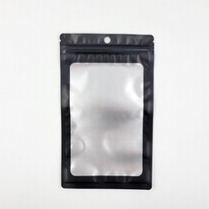 어린이집 구디백 고급 포장용 블랙 반투명 컬러 지퍼백(12cm X 20cm) 대량 주문 단체 유치원 초등 생일 답례품 돌잔치