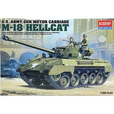아카데미 미육군 자주포전차 M-18 헬캣 프라모델 모형 cha*089OT, 1개