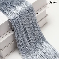 300x260cm 스레드 문자열 커튼 스크린 리본 디바이더 블라인드 거실 벽 창 패널 술, 07 Grey, 1개
