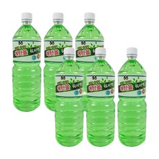 NEW버젼 유로 워셔액 4계절 자동차 워셔액 1.8리터 6개, 1.8L