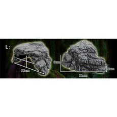 PJ小舖 守宮爬蟲躲避洞穴 仿真岩石躲藏山洞 守宮屋 躲藏 躲避屋 爬蟲 蜥蜴 蠍子 蛇, 灰色