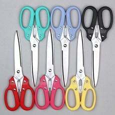 케이주부 타나카 일제 주방가위 6컬러 방산시장 파스텔 다용도 가위, 옐로우