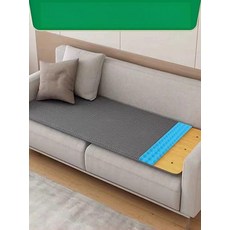 나무패드 허리보호 딱딱한 대나무보드 소파용 매트 하드 토퍼, 패브릭 커버 60x102cm