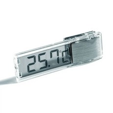 전자 LCD 디지털 수족관 온도계 어항 온도 측정 계량기 액세서리 1 개, [02] 은, 1개