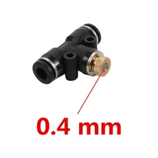 슬라이드 잠금 티 커넥터 황동 분무 깍지 정원 급수 키트 3/16 인치 나사산 0.2mm 2 개, 02 black, 1개