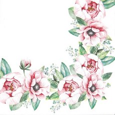 동백꽃 냅킨 5장 K-24-011, 1개, 5개, 믹스