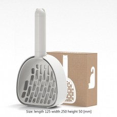 고양이 쓰레기 특종 스테인레스 스틸 금속 Pooper Scoopers 폐기물 똥 청소기 애완 동물 새끼 고양이 쓰레기 모래 삽 가정용 애완 동물 청소, 1개