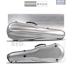 提琴盒小提琴琴盒4/4小提琴盒出口品質琴盒超輕雙肩背顏色多選擇樂器配件, 銀灰拉絲4/4, 1個