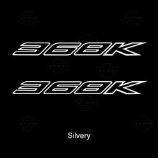 모터사이클 스티커 방수 데칼, 1개, 2. Silver