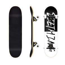 스케이트 보드 입문자 짧은 연습용 초보자 숏, H