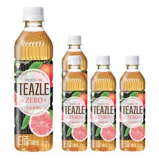 티즐 제로 자몽블랙티 500ml, 5개