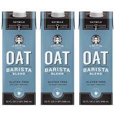 칼리피아팜스 바리스타 블렌드 오트 밀크, 3개, 946ml