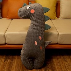 바디필로우 공룡 긴 베개 동물 인형 안고자는 쿠션 선물, 그레이
