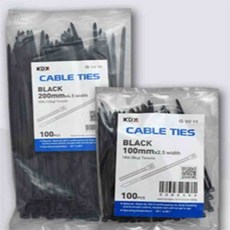 차니상점 케이블타이 2.5 x 100mm 100개 케이블타이홀더