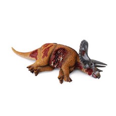 蘋果樹藥局 collectA 英國高擬真模型 恐龍/古生物模型 3歲 多款可選, 1個, 三角龍 倒地 L17.2*H5cm