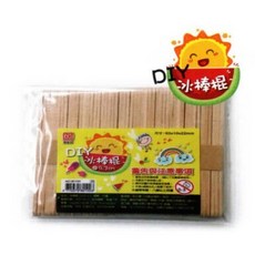富福里 雷鳥 多尺寸彩色原木色冰棒棍 壓舌棒 DIY手工藝材料, 80100 原木冰棒棍 (小)