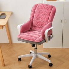 전기 방석 1인용 원적외선 발열 USB 캠핑용 가벼운, 1단계 220V 디지털 타이머 이중, 딥핑크 허리 받침 미포함