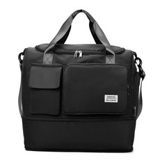 旅行收納包 大容量可套拉杆箱手提行李袋 出差便携衣物壓縮收納整理, 1個, 百搭黑