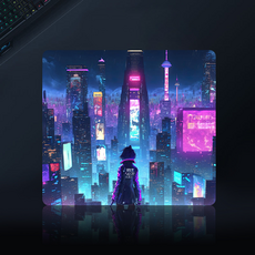 Lanaya Assassin X 스피드 게이밍 컨트롤 마우스패드 450 x 400 x 4 mm, 1개, Cyberpunk