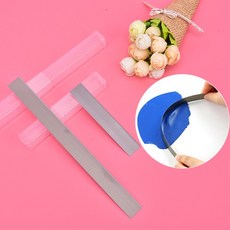 수공예 애호가 DIY 폴리머 클레이 절단 도구 스테인레스 스틸 커터 티슈 4 인치 8 2 개