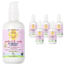 캘리포니아베이비 에브리데이 어린이로션 오버타이어드 & 크랭키, 6개, 251ml
