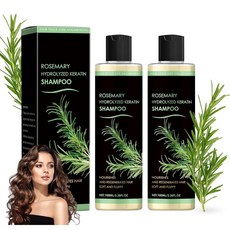 유기농 로즈마리 가수분해 케라틴 샴푸 가수분해 케라틴 및 로즈마리 천연 추출물이 함유된 모발 성장 강화 샴푸 얇은 모발 및 탈모