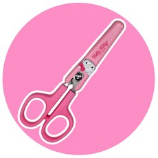 MT 헬로키티 안전캡 가위 1개입 학용품가위