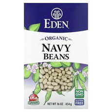 Eden Foods 유기농 흰강낭콩 454g(16온스), 1, 454g