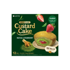 롯데 카스타드 말차 & 딸기, 1박스, 288g