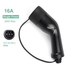 EV 충전기 타입 2 플러그 사이드 커넥터 IEC62196 암 Mennekes 16A 자동차 스테이션, [01] 16A 1P, 01 16A 1P