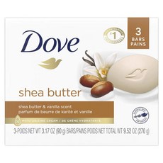 Dove 多芬 保濕潔膚皂 乳木果油&香草香 3入組, 1個, 270g