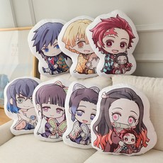 체인소맨 Reze 레저 귀멸의 칼날 양면 쿠션 45cm, 젠이츠, 1개 젠이츠, 1개