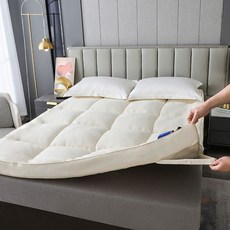 라지킹 토퍼 슈퍼킹 (두께 90x190cm 10cm) 푹신한 바닥용토퍼 매트 10cm 그, 힐튼호텔-노란색 10cm