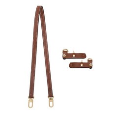 LOUKAYCCI 롱샴 미니 백용 미니 백 가죽 숄더 스트랩 누드 토프 스트랩 키트 (60cm-코냑), 60CM 코냑