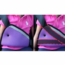 판다디자인몰 차량용 안전벨트 조절커버 유아안전벨트조절 어린이용안전벨트조절 유아안전벨트가드커버 카시트홀더 안전벨트조절기, 레드