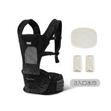 酷咕鴨 KUKU PLUS 充氣墊腰凳揹帶, 俐落黑