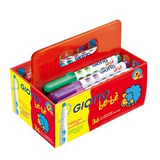 GIOTTO 可洗式寶寶彩色筆手提組(36入)
