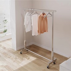 행거 이동식 철제 선반 스텐 수납 옷걸이 80cm 150cm