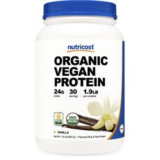 nutricost 素食蛋白粉 香草味, 1個, 875克