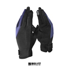 WELL FIT 威飛客 新款 機車手套 抗UV防曬 涼感透氣 螢幕觸控, 黑色