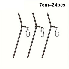 구리 낚시 밸런스 커넥터 피더 낚시용 엉킴 방지 스위블, 1. 7cm 24pcs