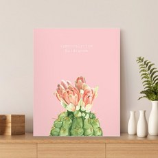 보노 액자 테이블 접이식 교자상 인테리어 밥상 M 선인장