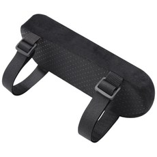 辦公椅扶手墊 手肘墊 手臂支撐墊 舒適天鵝絨材質 可調節固定帶, 黑色