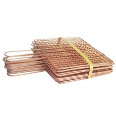 양면 동석쇠 동색 바베큐 접석쇠 구이용, 10개