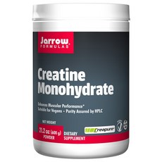 Jarrow 一水肌酸粉末 無麩質, 600g, 1個