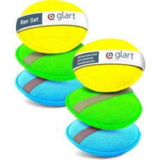 Glart Hand Polishing Sponge Cloth, 6 Polishing Sponges
